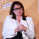 The real Victoria Alonso speaks onstage during People En Español’s Más Bellos panel in May.